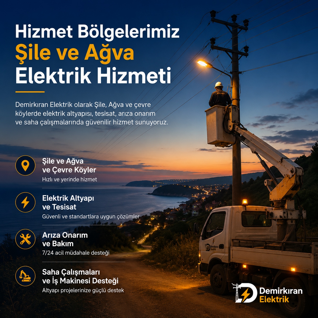 Hizmet Bölgelerimiz | Şile ve Ağva Elektrik Hizmeti